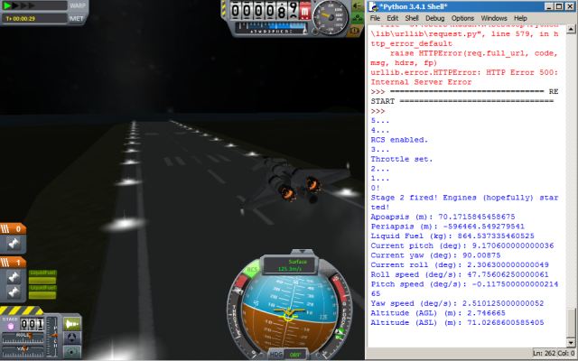 A picture of the stock Aeris Mk 4 being controlled from Python.